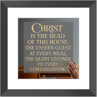 Christ Is the Head Wall Art (12x12) (Dark Edition)