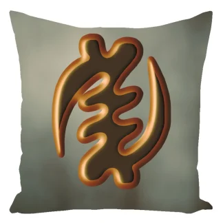 Gye Nyame Decor Pillow – Dual Tone Edition