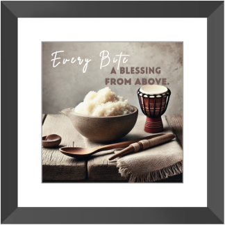 Every Bite, A Blessing From Above (12x12 Wall Art)