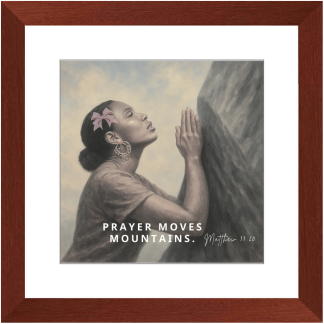 Prayer Moves Mountain Wall Art