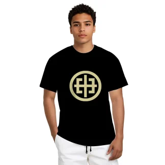 Collaboration Minimal Unisex Tee (Black/Yellow)