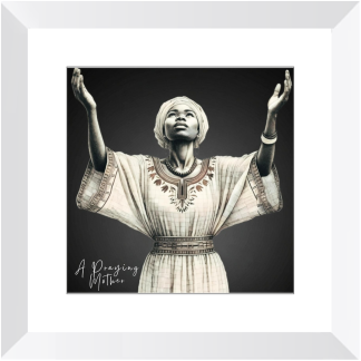 A Praying Mother - 12x12 Wall Art