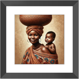 African Mother And Child Wall Art